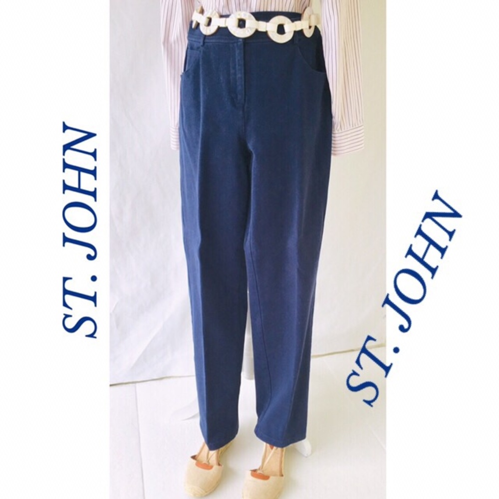 Authentic St. John Sports Collection Navy Pants